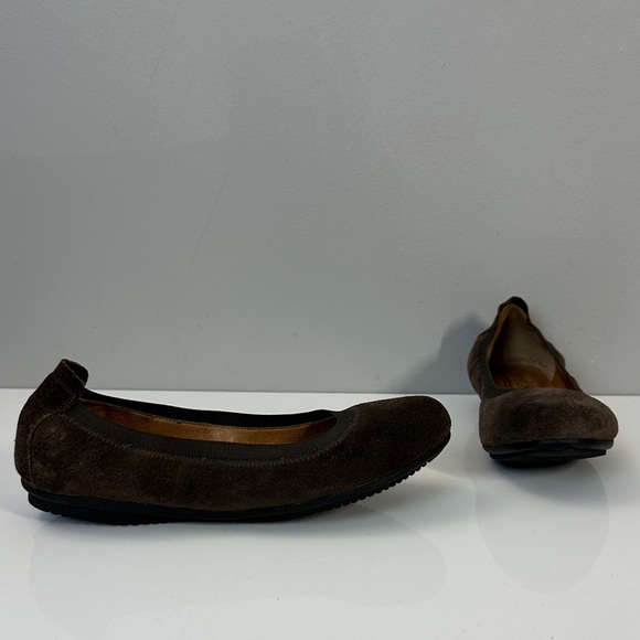 Josef Seibel Shoes - Josef Seibel Pippa 33 Vulcano Brown Suede Flats Size 37(6-6.5)